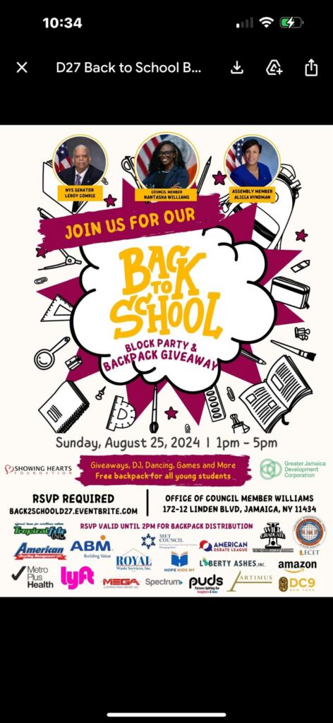 Back-to-School Block Party & Backpack Giveaway​