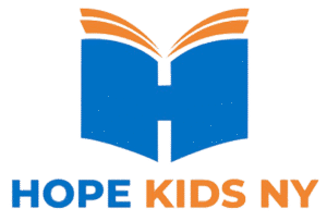 Hope Kids NY Blue and Orange Logo